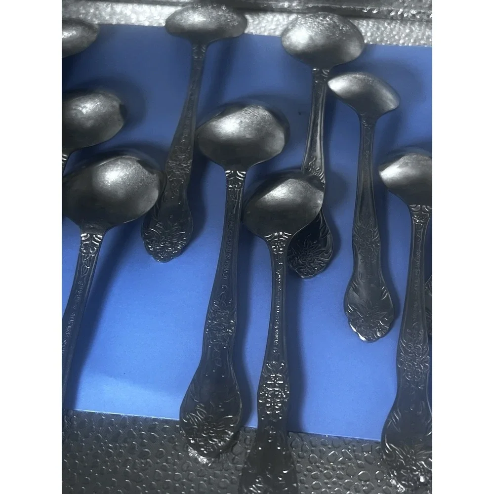 Rogers Stainless China Stanley Roberts Love Joy Flatware 21 Piece Spoon Fork Kni